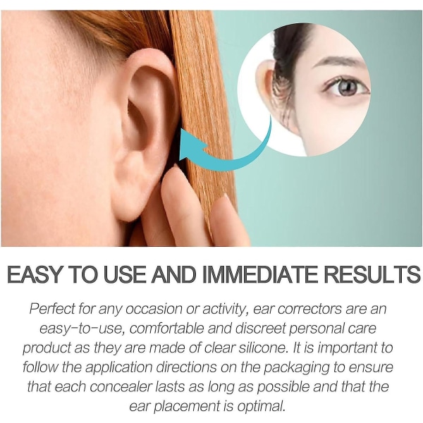 Vuxen öronkorrigerare, kosmetisk öronkorrigering, öronklistermärken för att fästa öronen bakåt 1 Box