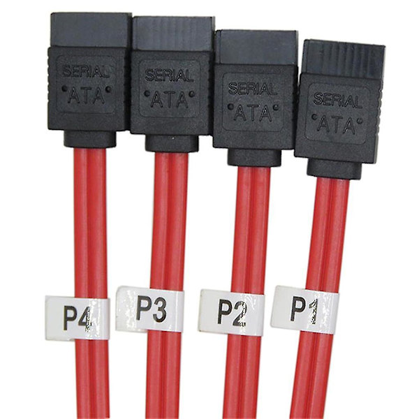 Rød 0,5 m Mini Sas 36p 8087 Sff-8087 til 4 Sata Splitter Kabel Forward Breakout Adapter til PC Computer Server Tilbehør