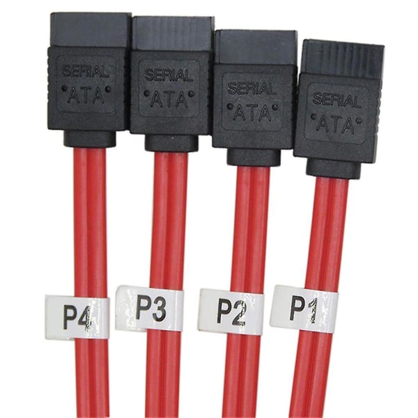 Rød 0.5m Mini Sas 36p 8087 Sff-8087 Til 4 Sata Splitter Kabel Forward Breakout Adapter For PC Datamaskin Server Tilbehør