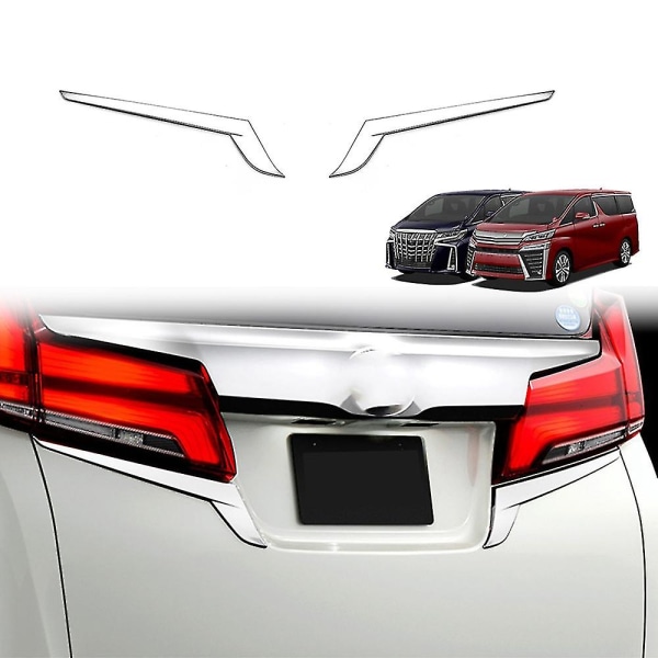 Til Alphard Vellfire 2015-2020 Abs Chrome Baglygte Baglygte Cover Garnish Strip Øjenbryns Cover Tr