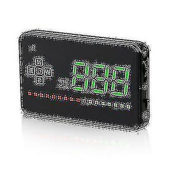 Bil GPS Speedometer Head Up Display Fartsovertredelse Mph/km/t Varselalarm, Påminnelse om fartsovertredelse i bil