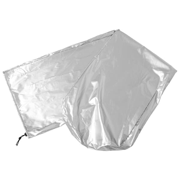 Stegstegsskydd Vikbar Design För Byggarbetsplatser Regnskydd 210D Polyester 1st Silver 195.00X50.00X6.50CM