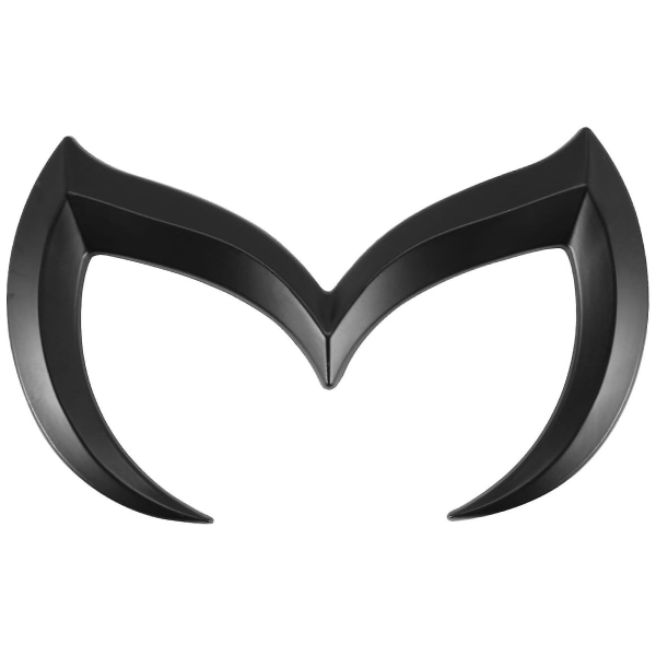 Svart Evil M-logo-emblem-merke-dekal for Mazda alle modeller til karosseri bak bagasjerom-dekal-klistremerke Navneskilt Black