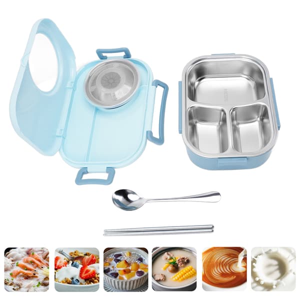 Bento Madkasse Rustfrit Stål Rum Termisk Bento Madkasse Dobbelt