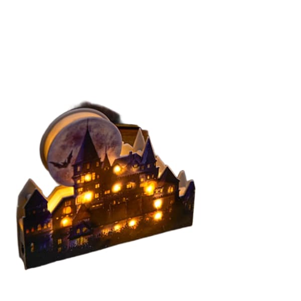 Halloween Dekorationer LED-Ljus Slottstårta