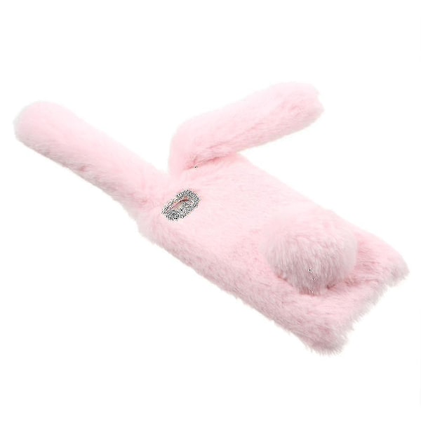 Kanin muotoinen lämmin turkis TPU-puhelinkotelo iPhone SE (2020)/SE (2022)/8/7 4.7 tuumalle - Valkoinen -xx Pink