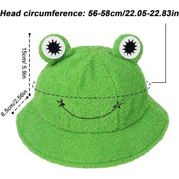 Plush Grodhatt - Grön Packbar Bucket Hat För Höst Och Vinter