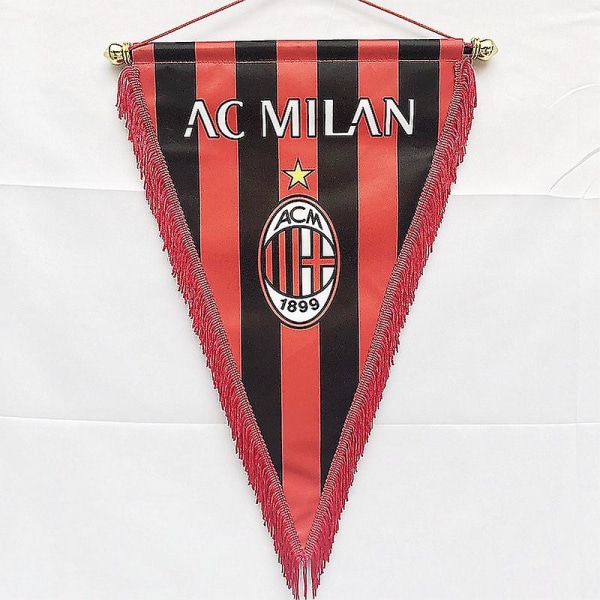 Klubbfans Triangelflaggdekorasjon Hengende flagg AC Milan