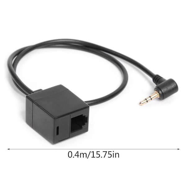 Forlængerkabel Adapter 2,5 mm Hanstik Til Rj9 4p4c Hun Konverter Ledning