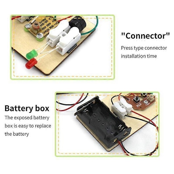 STEM-sæt, Lær Morse-kode, Byg en telegrafmaskine, Elektrisk kredsløbseksperiment, Elektricitetssæt (Intet batteri)