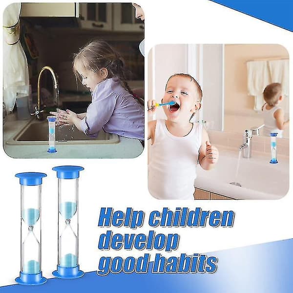 24 stk 2 minutters sandtimer 2 minutters timer barn timer timeglass akryldekket timeglass sandklokke Blue