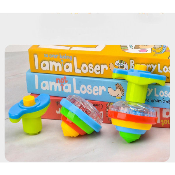Lysande Snurror för Barn, Set om 2, UFO Snurror med Blinkande LED-lampor, Roliga Födelsedagsfest Favörer, Presentpåsefyllare för Pojkar och Flickor.