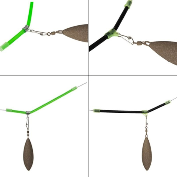 20ST Anti Tangle Boom Rør Balancestativ SORT SORT Sort