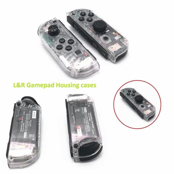 Nintend Switch Ns -ohjaimen läpinäkyvä kotelo Transparent