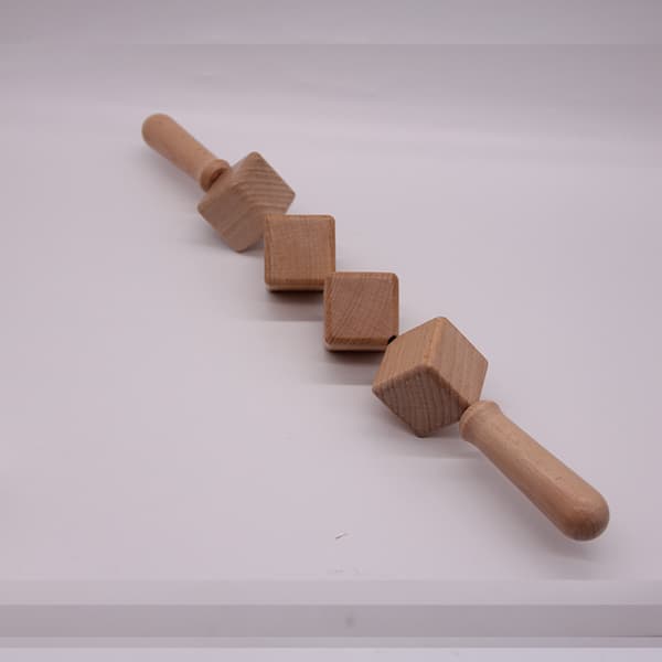 Treruller for terapi, massasjerulle, massasjekube, Maderoterapi, lymfedrenasjepaddle