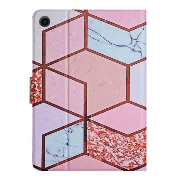 Samsung Galaxy Tab A8 Marmor Mönster Smart Lædercover Splicing Marble