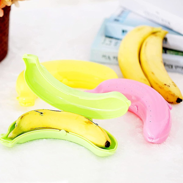 Oppbevaringsboks for banan, beskyttende boks for banan, bananbeholder i plast