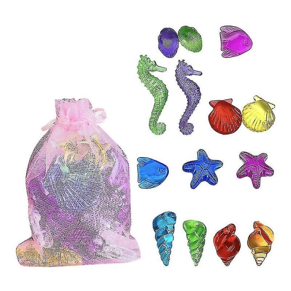 2 påsar med plast ädelstenar Leksaker Färgglada Simulering Kristall Barn Skattleksaker