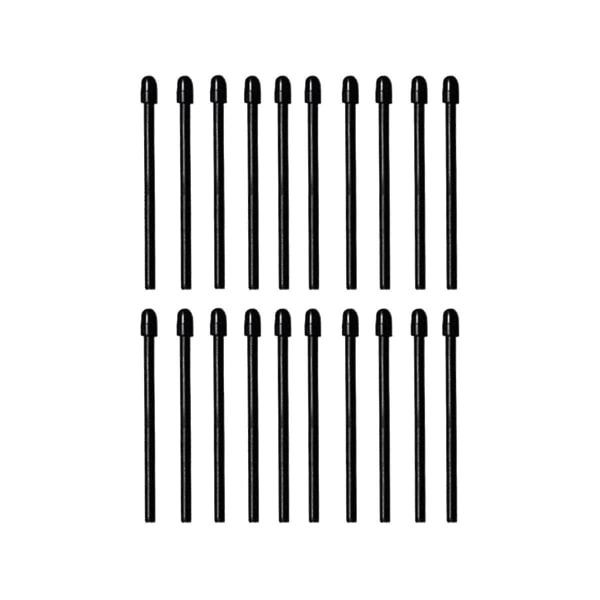 (20-pack) Marker Pennspetsar/spetsar för anmärkningsvärda 2 Stylus Pen Replacement Mjuka spetsar/spetsar Black