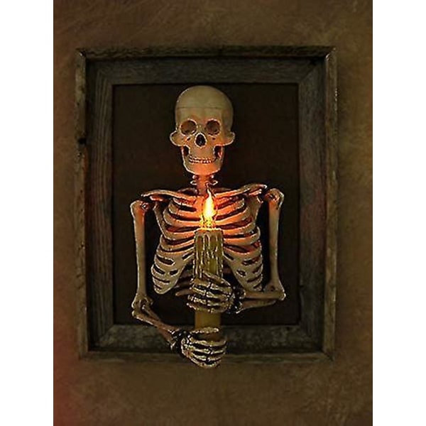 Indrammet 3D Skelet Torso Lys