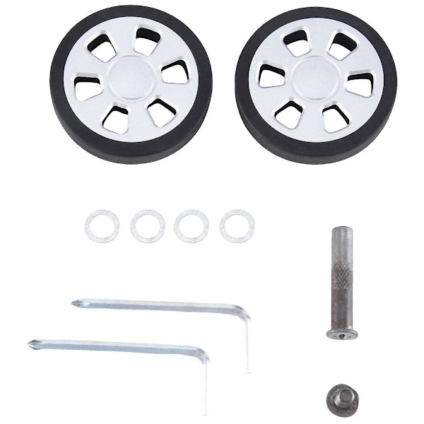 60x11mm byte av bagagehjul Slitstark Pu Caster resväska byte av hjulbagage dubbel