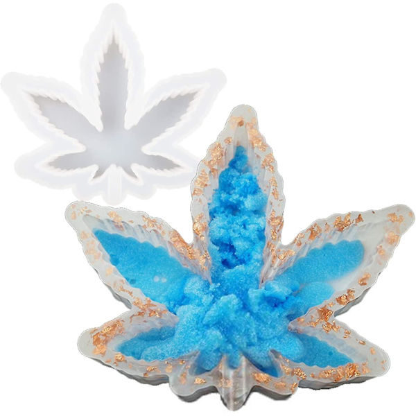 Askebegerform Kompatibel Med Resin, Lønneblad Silikon Resin Form, DIY Askebegerformer Kompatibel Med Resin Støping Silikonform Kompatibel Med DIY
