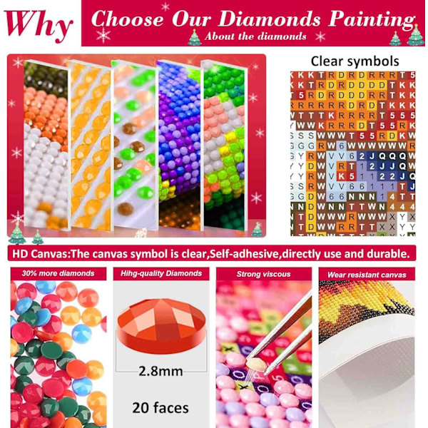 5D Jul diamantmålning för vuxna och barn DIY snöskottande snögubbe full diamantkonst 30 x 40 cm
