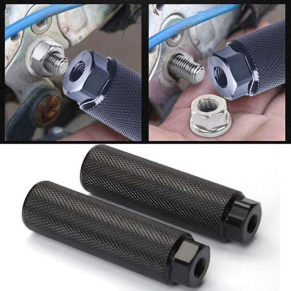 4st Cykelpinnar,aluminiumlegering Antisladd bly Fot Cykelpedaler Bmx-pinnar för cykelcykling Bak Stu