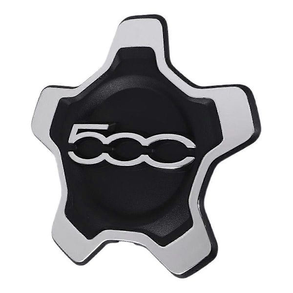 Navkapsel för bilhjul för 500X 2016-2022 6AN69LXHAA Dammskydd Biltillbehör Silver Black  Silver
