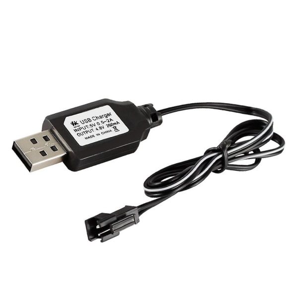 Sm-2 USB laddningskabel sladd för Rc bil 4,8 V 250ma Ni-mh Ni-cd batteri