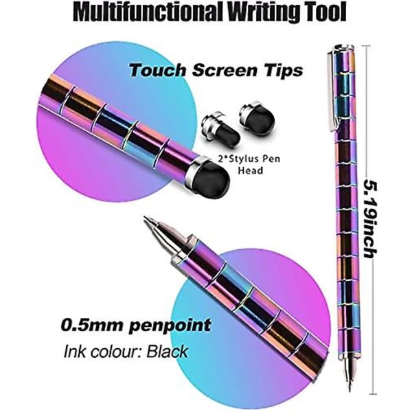 Magnetisk stång penna metall magnet leksak Anti-stress Multicolor Style 1