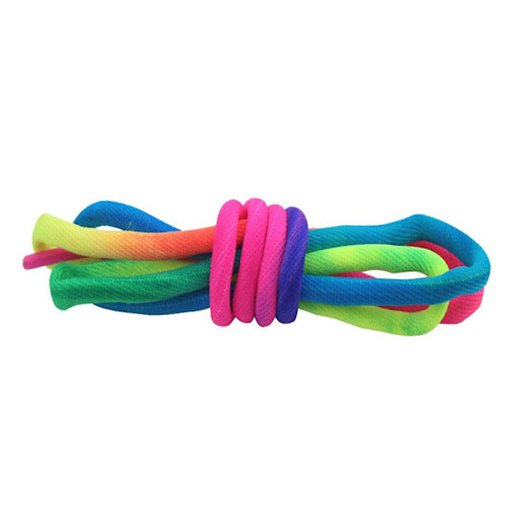 1 par Rainbow Tykke runde snørebånd Farverige mode sneaker snørebånd