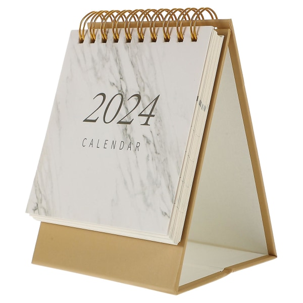 Skrivbordskalender 2024 Bordskalender Månadskalenderprydnad Enkel stil Skrivbordskalender för kontor As Shown
