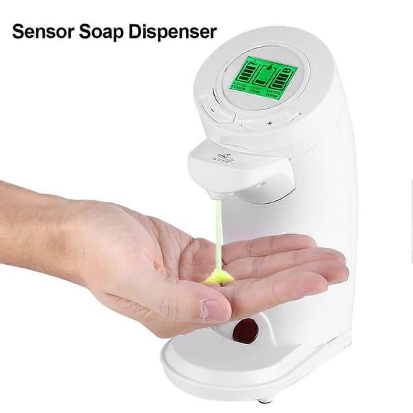 LCD-display Automatisk Berøringsfri IR-sensor Sæbevæskedispenser