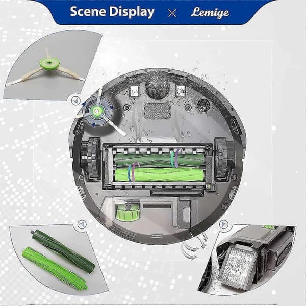 Irobot Roomba Reservedeler Kit Erstatningsdeler Serie E5(e5154) I7(i7156)