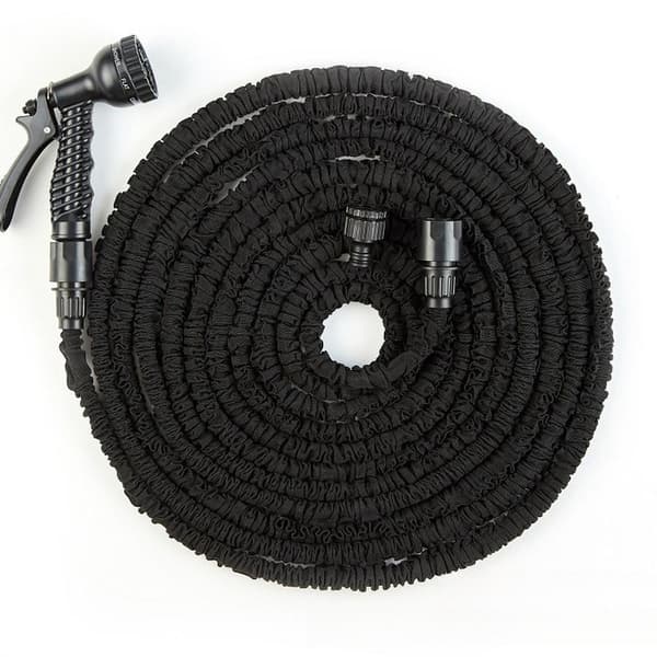 Expandable Garden Hose - 30m Flexible Expandable Water Hose, Lightweight, Compact and 7-Function Spray Gun (BT)
