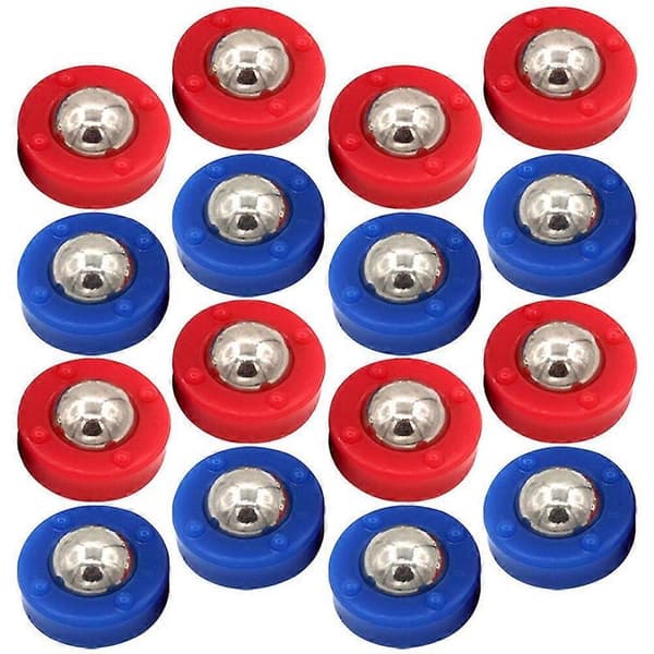 24 Pcs Mini Shuffleboard Table Game Rollers Marbles Shuffleboard Curling Replacement Accessories