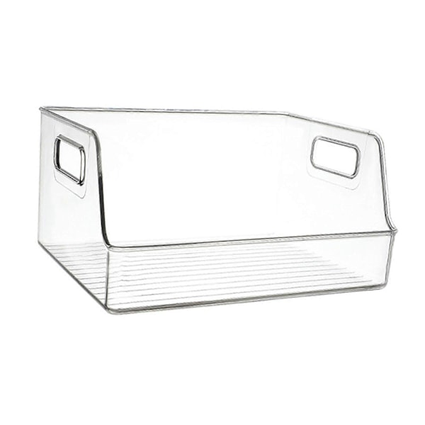 Gennemsigtig skuffeboks Sæber Håndklæder Dåser Vitrineskab Køleskab Organizer Boks Opbevaringsboks til Badeværelse Hjemmeskabe Bordplader 21.5cmx19cmx12cm