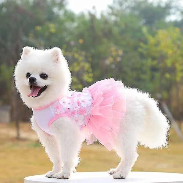 2 kpl Chihuahua Mekot Tytöille Koirille Nainen Koira Mekko Söpö Lemmikki Pentu Vaatteet Asu Pehmeä Pinkki Kissa Vaatteet Puku Yorkie Dog Prinsessa Tutu Appare