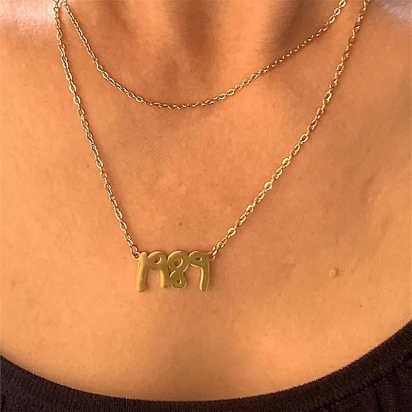 Taylor Swift Inspireret Brev Halskæde Vedhæng Til Kvinder Swiftie Smykker Musikelsker Fan Fødselsdagsgaver 1989