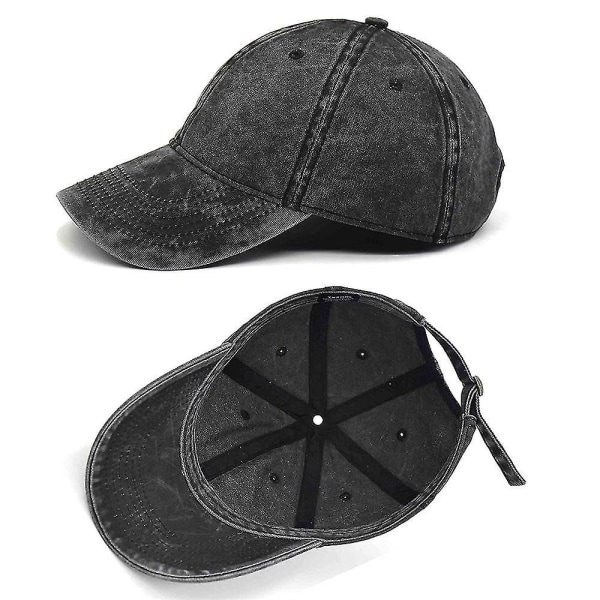 Klassiset pesäpallolippikset Casual Snapback-hatut isähattu pesty puuvilla säädettävä