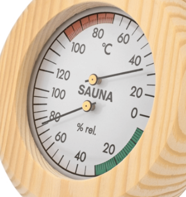 Sauna Klimamåler - Sauna Hygrometer - Sauna Termometer - Manuel
