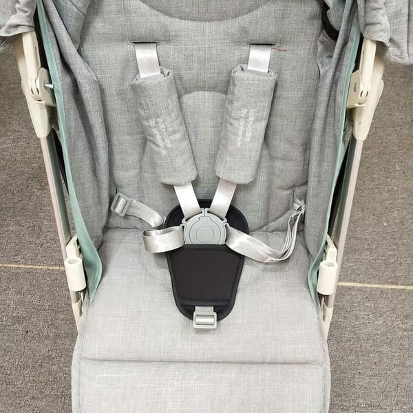 Stroller Shoulder Pads (Three Pieces): Car Seat Shoulder Pads, Crotch Pad, and Stroller Protector.