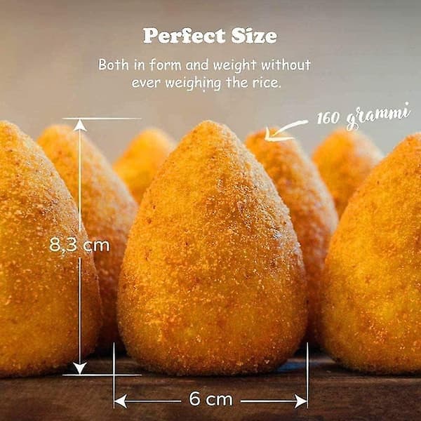 Arancini Maker Form Kødboller Form - 2 stk. Risbolle Maker Shake Køkkenredskaber Kegle Presse DIY Kit Bold Form Maker Kit Kødboller Form - Ris Scoop B