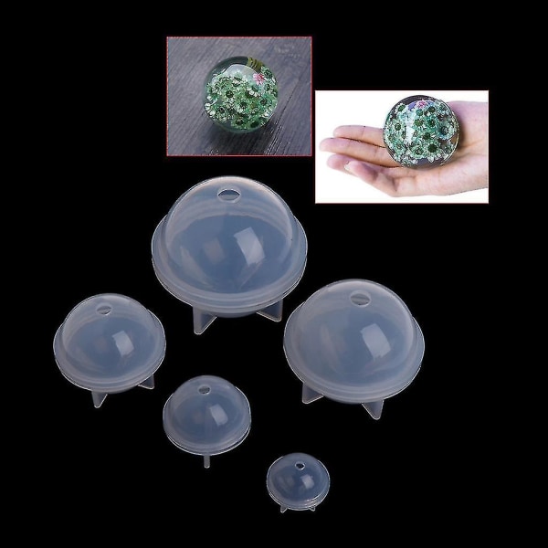 Gjør-det-selv-sfæreball silikonform for resin Craft Ball smykker å lage hjemme