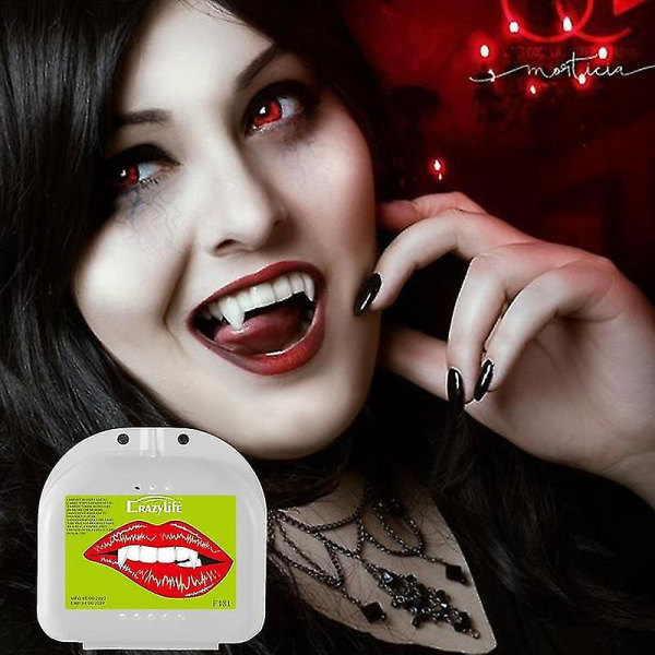 Sisäänvedettävät vampyyrihampaat Cosplay Hampaat Halloween hammasproteesit peitelaite Vampyyrin hammas lapsille ja aikuisille vampyyrille ja aikuisille