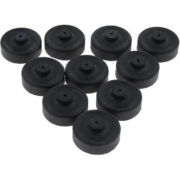 10 stk Gummikoppdeler Membran Luftpumpe For Akvarium Fiskepumpe Erstatning, Svart, 2