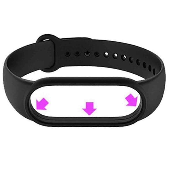 Armbånd - sort, egnet til Mi Band 5, Huami Smart Band 5