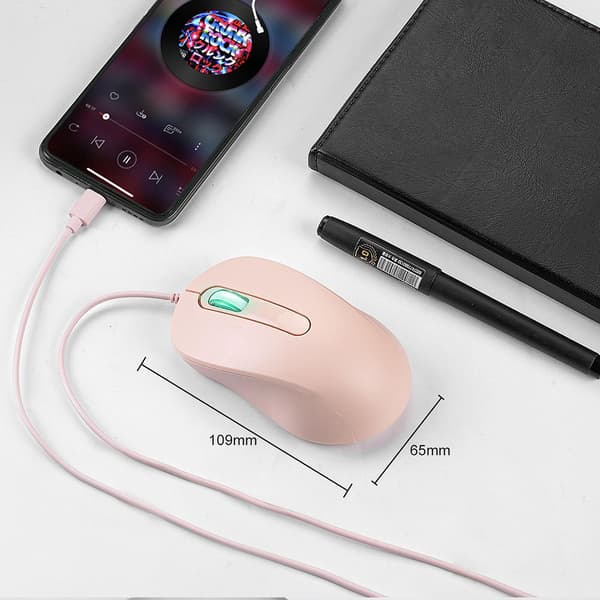Type C Mus Usb C Mus 3 Knapper 1000dpi, Egnet Til Flere Type C Enheder