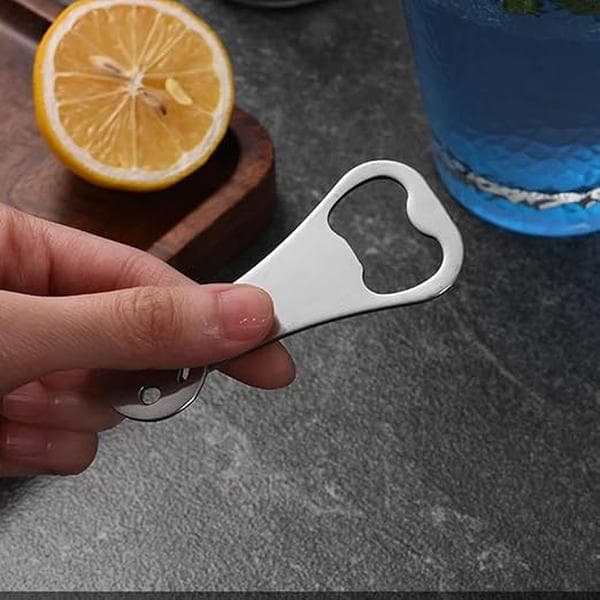 2-pack flasköppnare, söt rostfri flasköppnare för kök, B